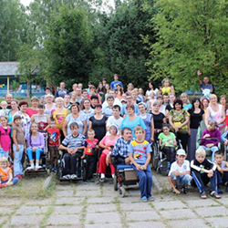 Children from Ukraine with special needs enjoy fun, unique activities at the camp