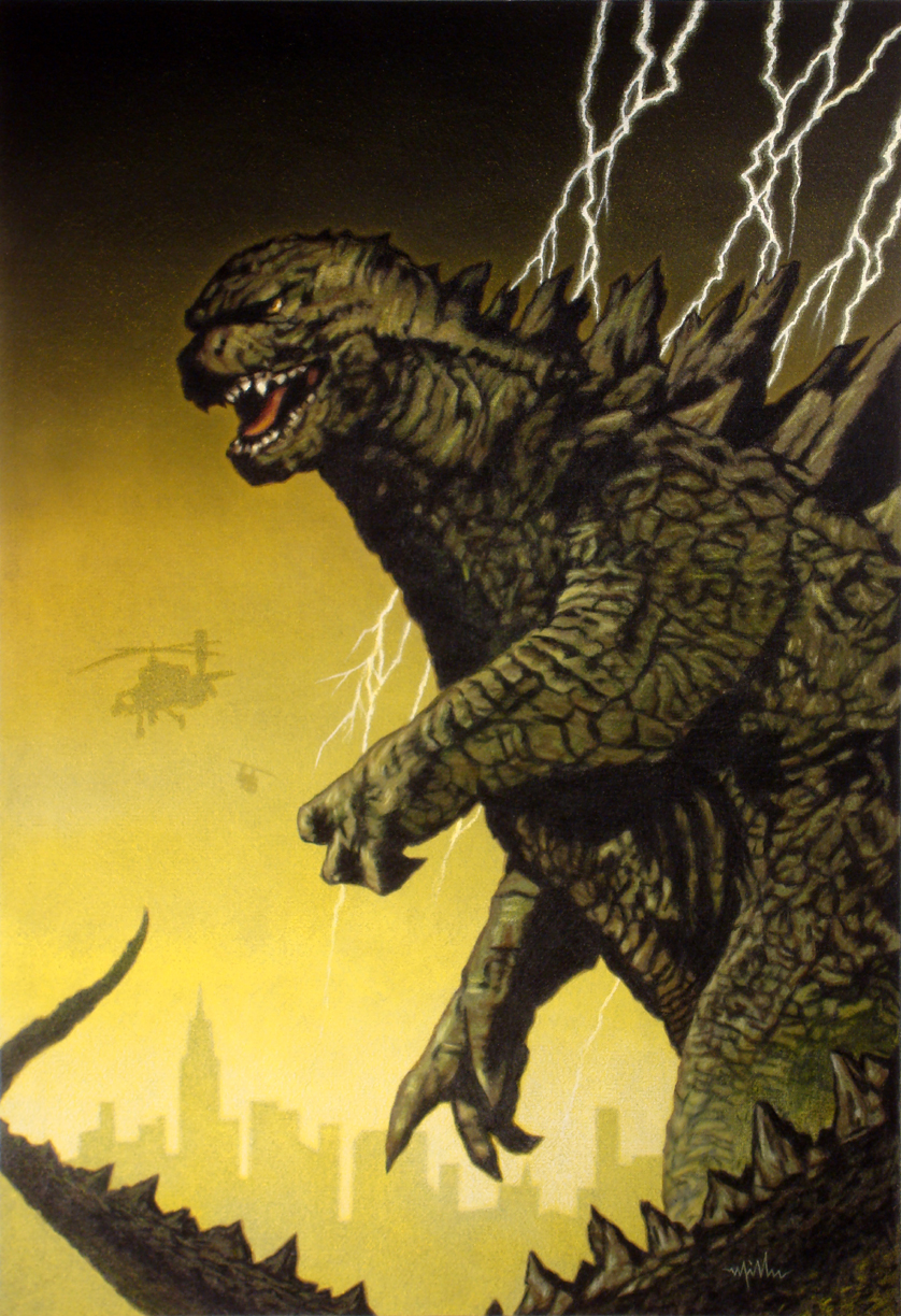 A lucky visitor to PSA's booth at the 2014 San Diego Comic-Con will win the original Godzilla artwork created for the August 2014 cover of SMR magazine.