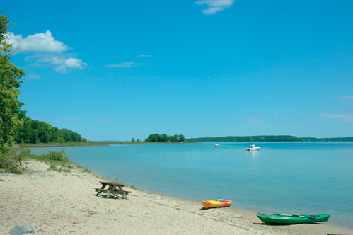 In the harbor at Power Island