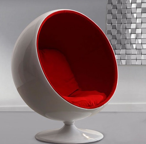 MIB Lounge Chair In Red From Zuo Modern 800002