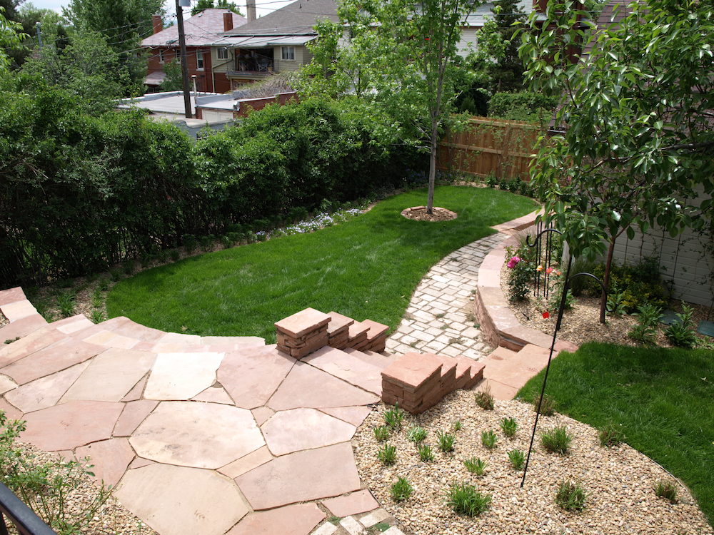 Landscape design with The Landscaping Company Inc. also includes beautiful flagstone patios and other pathways to complement your greater landscape design.