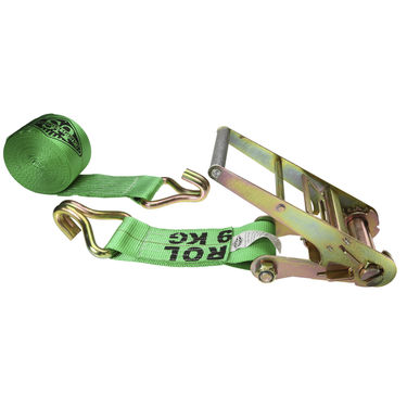 4" x 60' Green Ratchet Strap with Wire Hooks, $56.99