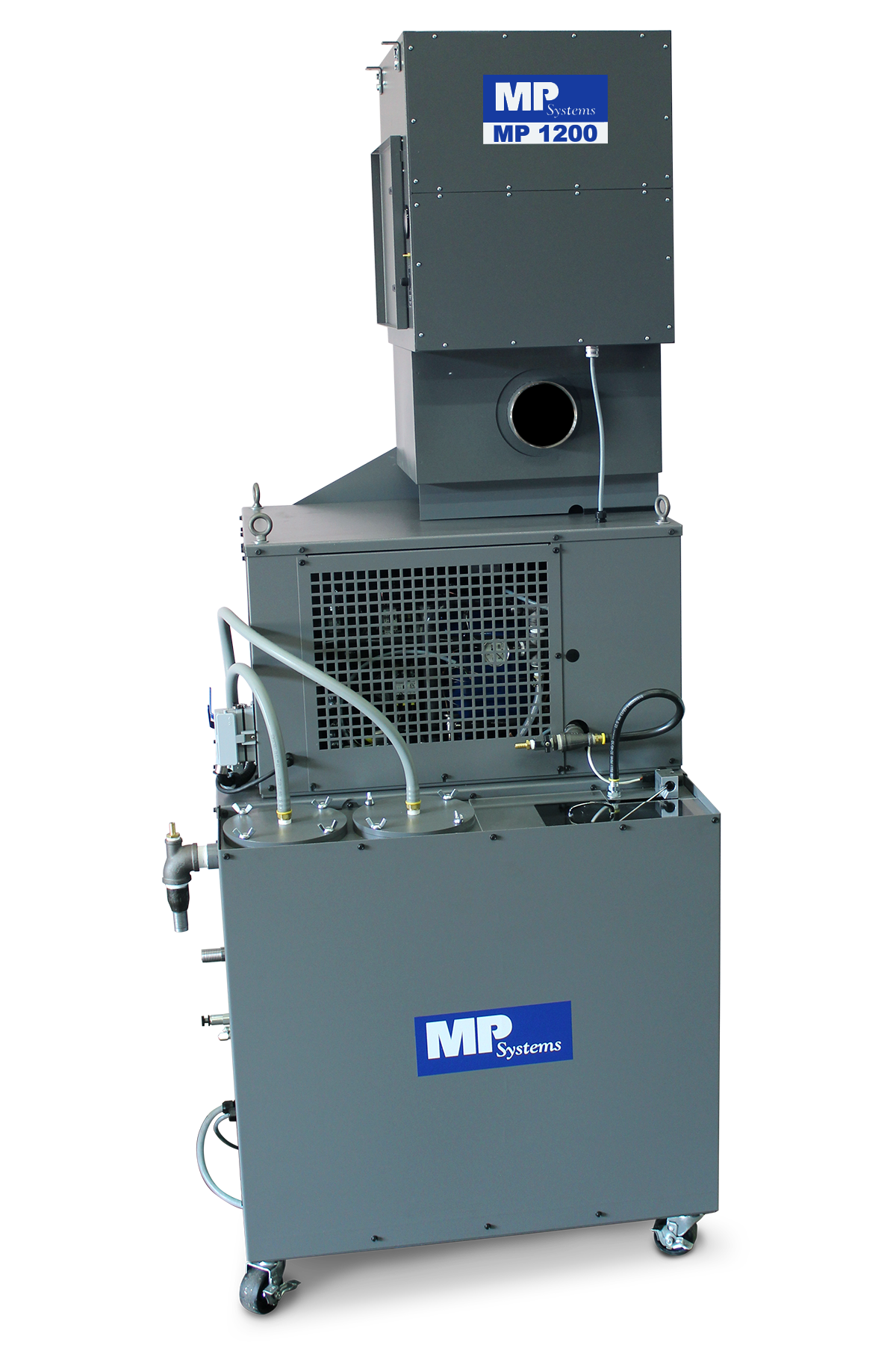 MP System's Vertically Integrated High Pressure Coolant and Mist Collection System