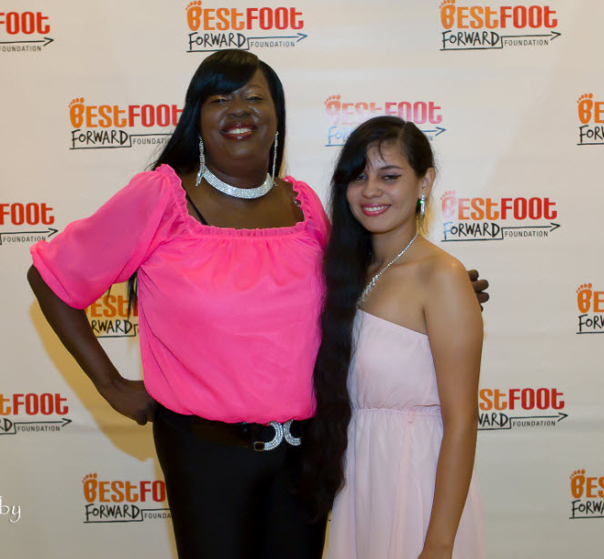 Twiler and Selena at Best Foot Forward Charity Event