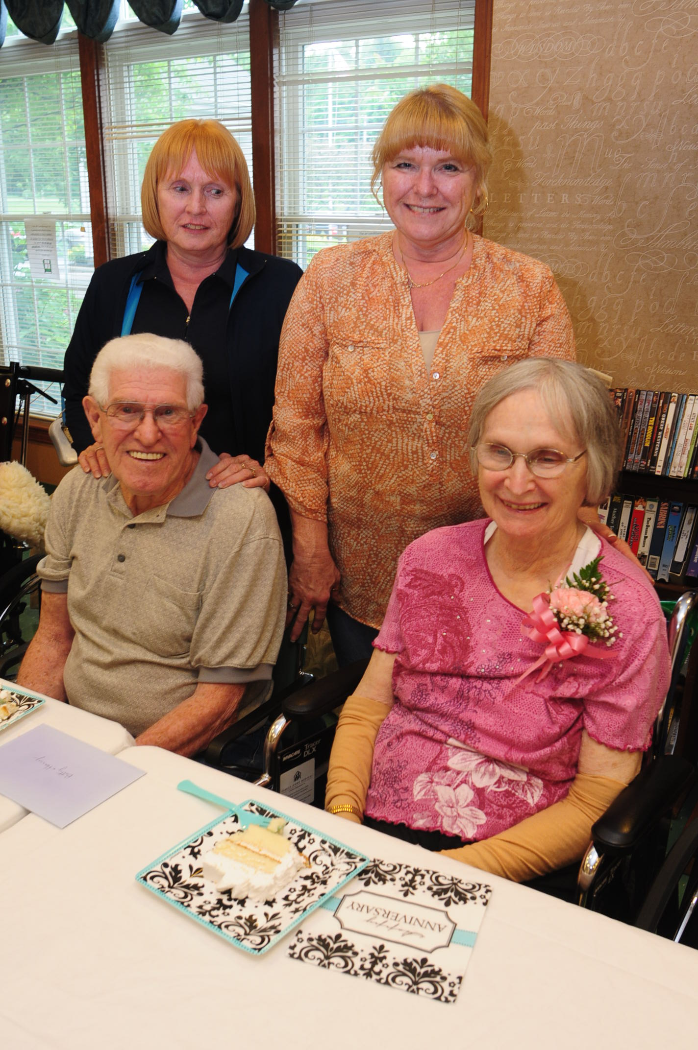 Harry and Betty Storey celebrate their 61st anniversary with daughters Debbie Weiss of Mineral Ridge and Patty Baker of Ellsworth.