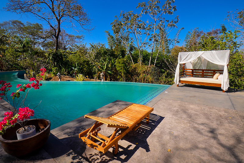 Relax poolside at Nosara Yoga Village, Costa Rica