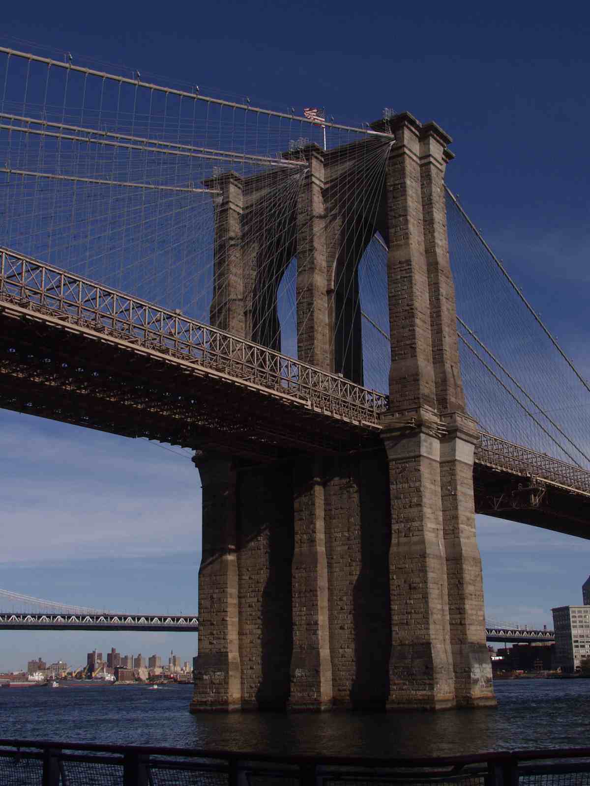 The Brooklyn Bridge is one of the oldest suspension bridges in the United States.