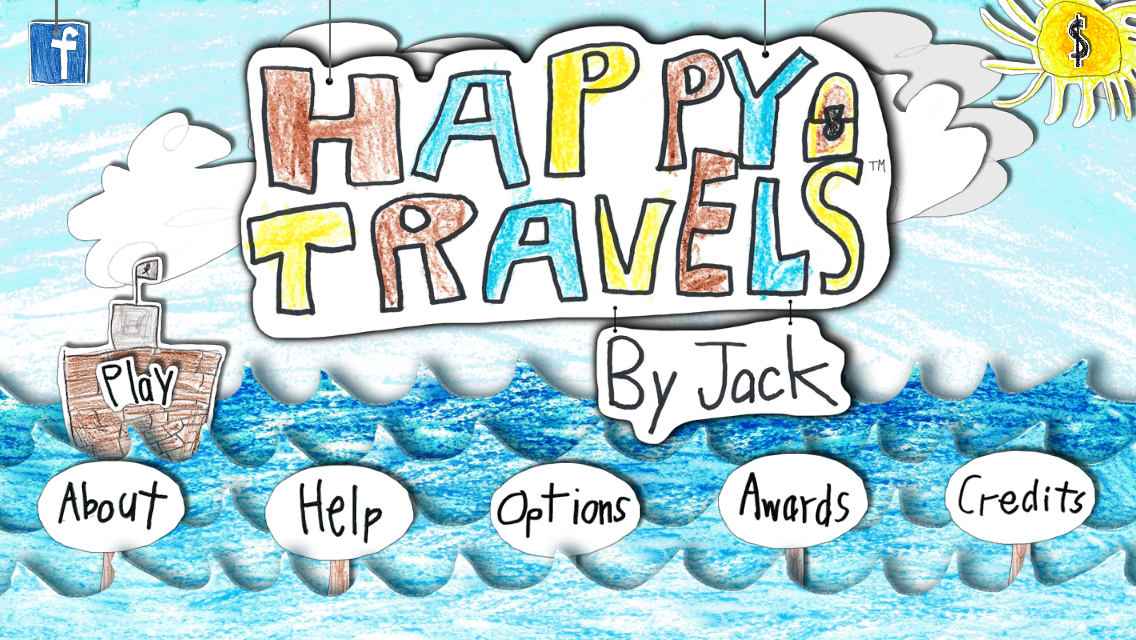 Happy Travels:  Main Screen
