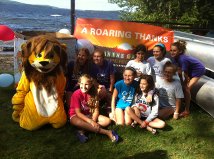 Maine Camp Experience campers participate in Maxcure Foundation's Dunk Your Kicks