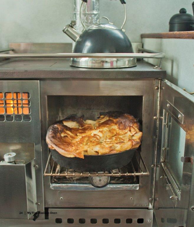 An impressive golden puff of a pancake, this dish is a snap to fix and goes from oven to table in its cast iron skillet. From My Tiny Alsakan Oven.