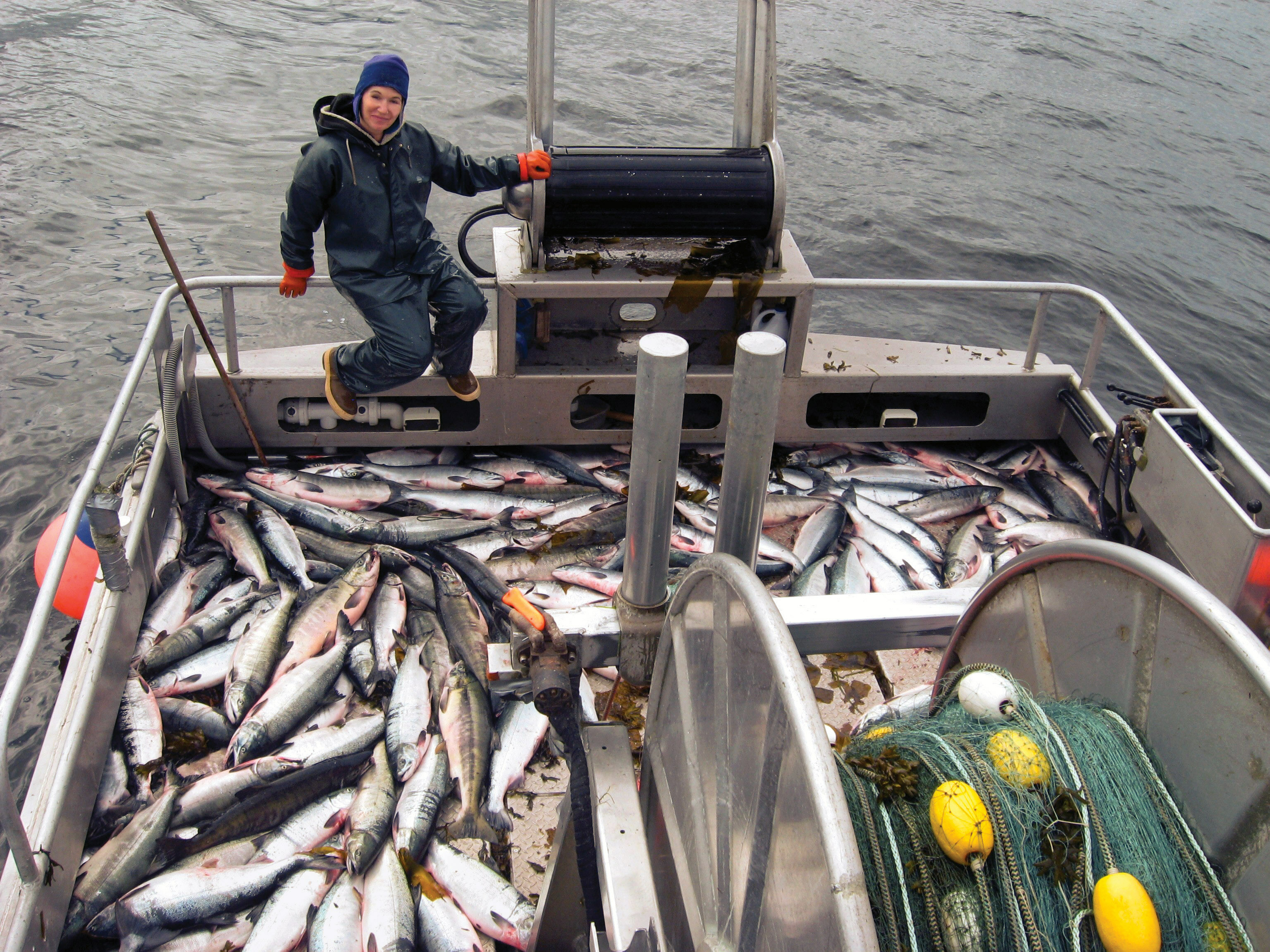 Just another day at the office for LaDonna Gundersen, salmon fisherwoman and cookbook author