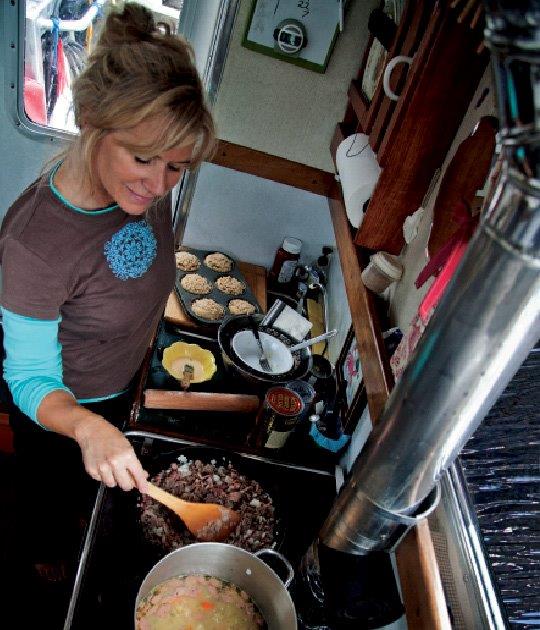 LaDonna's galley might be short on space but the meals she turns out in it are long on flavor!