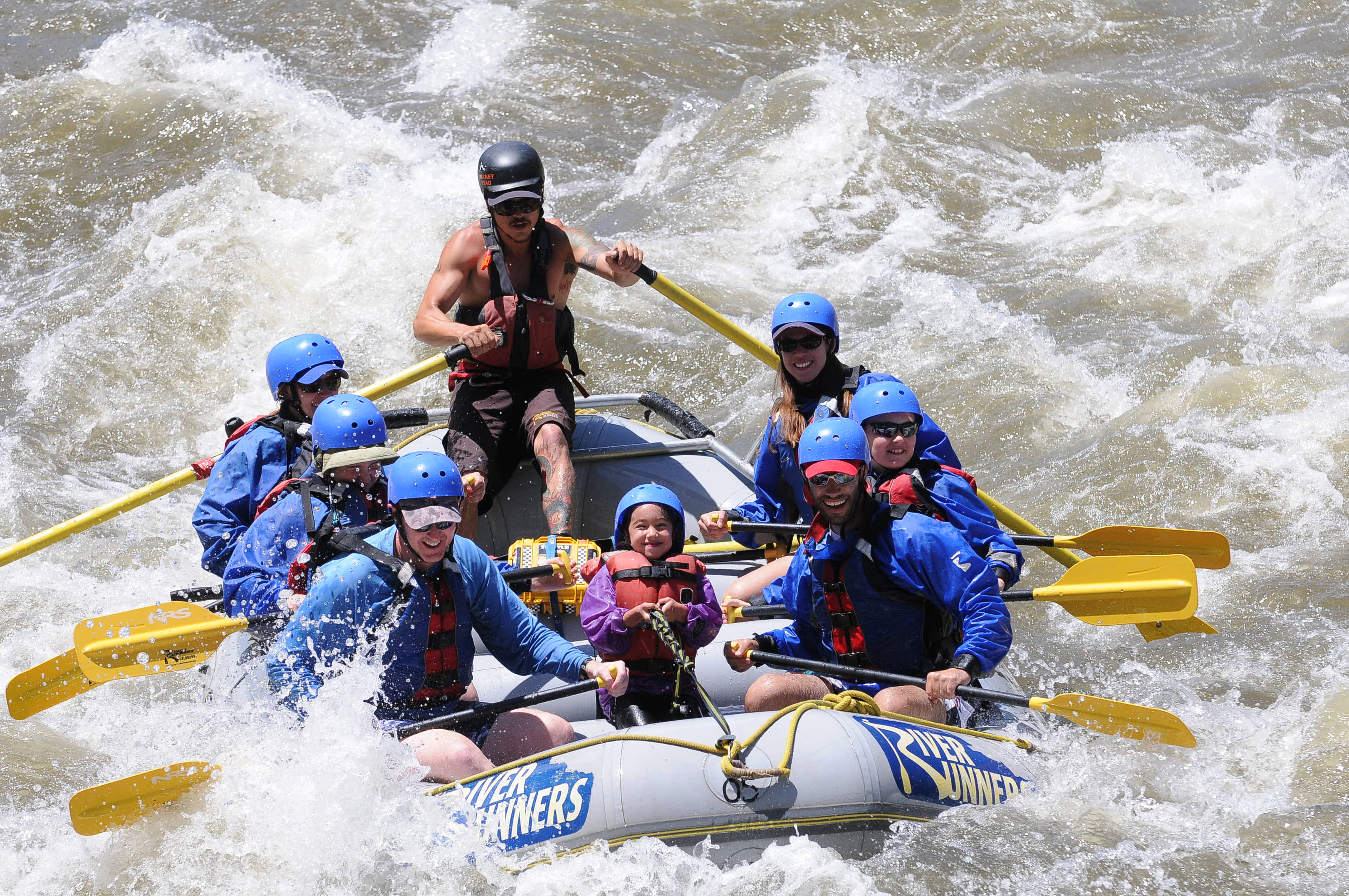 Kids as young as  old and at least 50 pounds can raft Bighorn Sheep Canyon