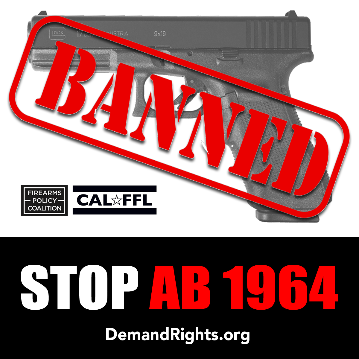 AB 1964 would ban most all modern firearms from sale in California.