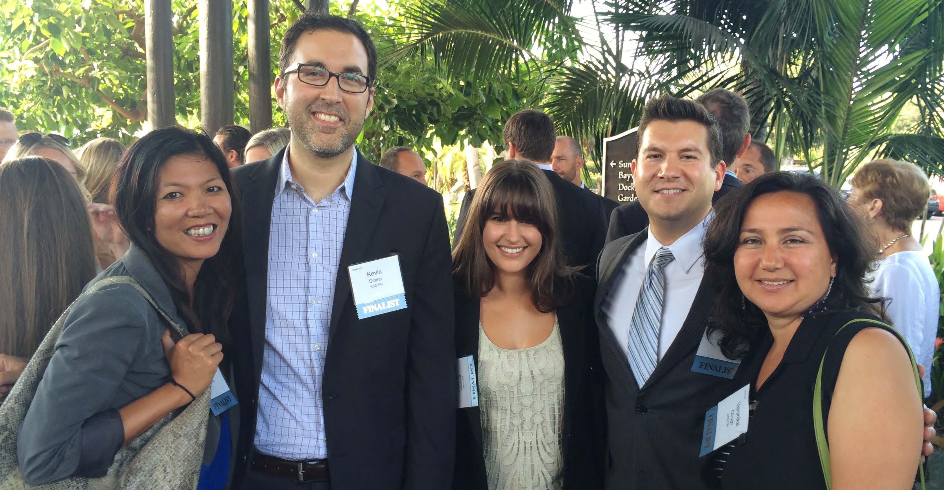 The KCD PR team at the 100 Fastest-Growing Private Companies award ceremony