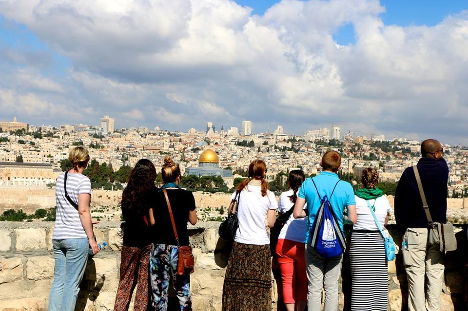 Young Holy Land pilgrims who recently traveled with Tekton Ministries.