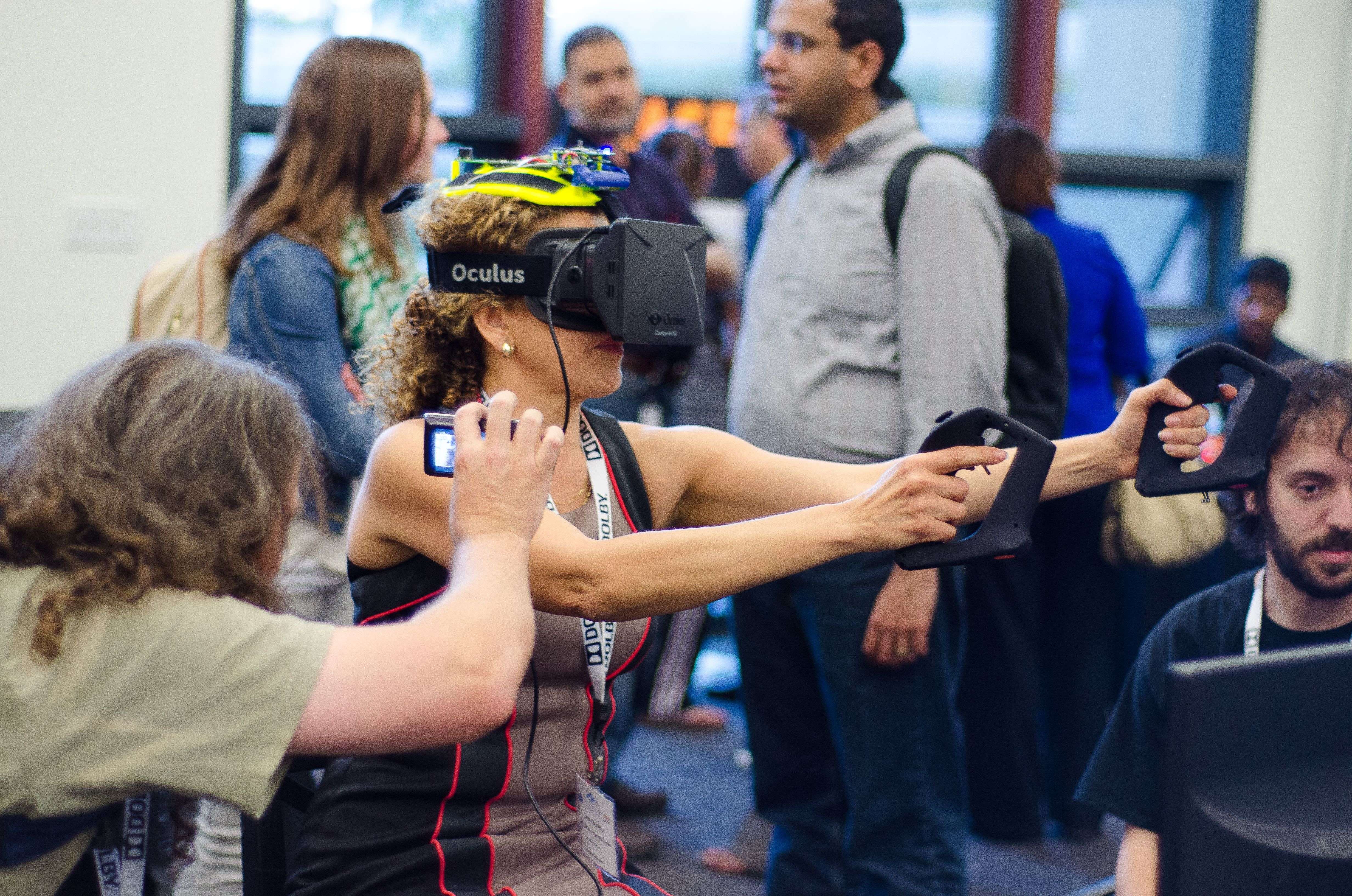 Oculus Rift Demonstration With Dulce Ponceleon, IBM (Photo Credit: Steve Phipps/FAMAMOCA)