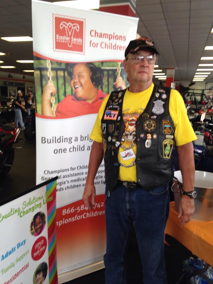 Retired Police Chief Don Cheek supported the Champions for Children ride.