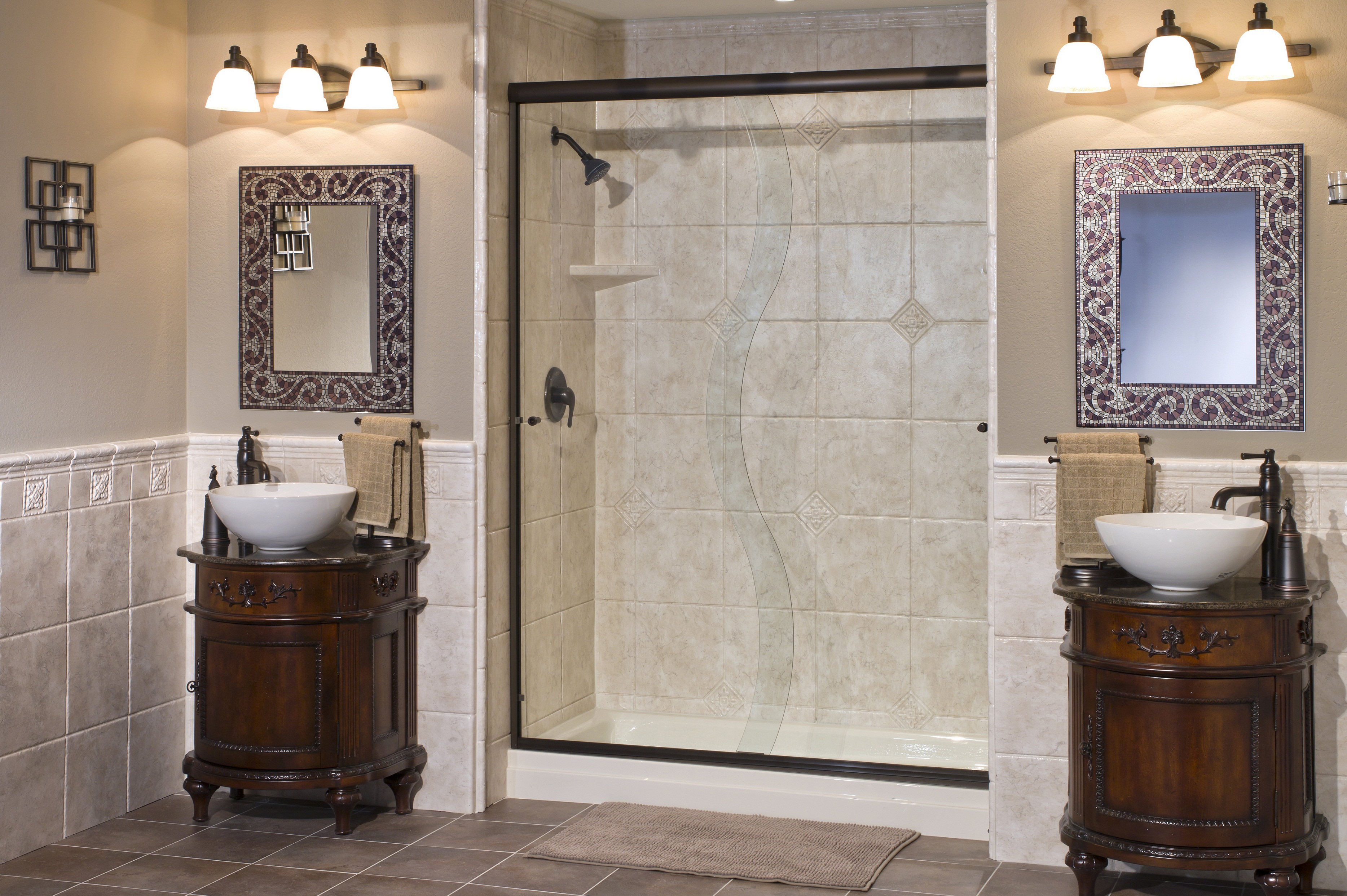 Tivoli Travertine is one of the new colors ReBath Northeast is bringing to the Home Shows.