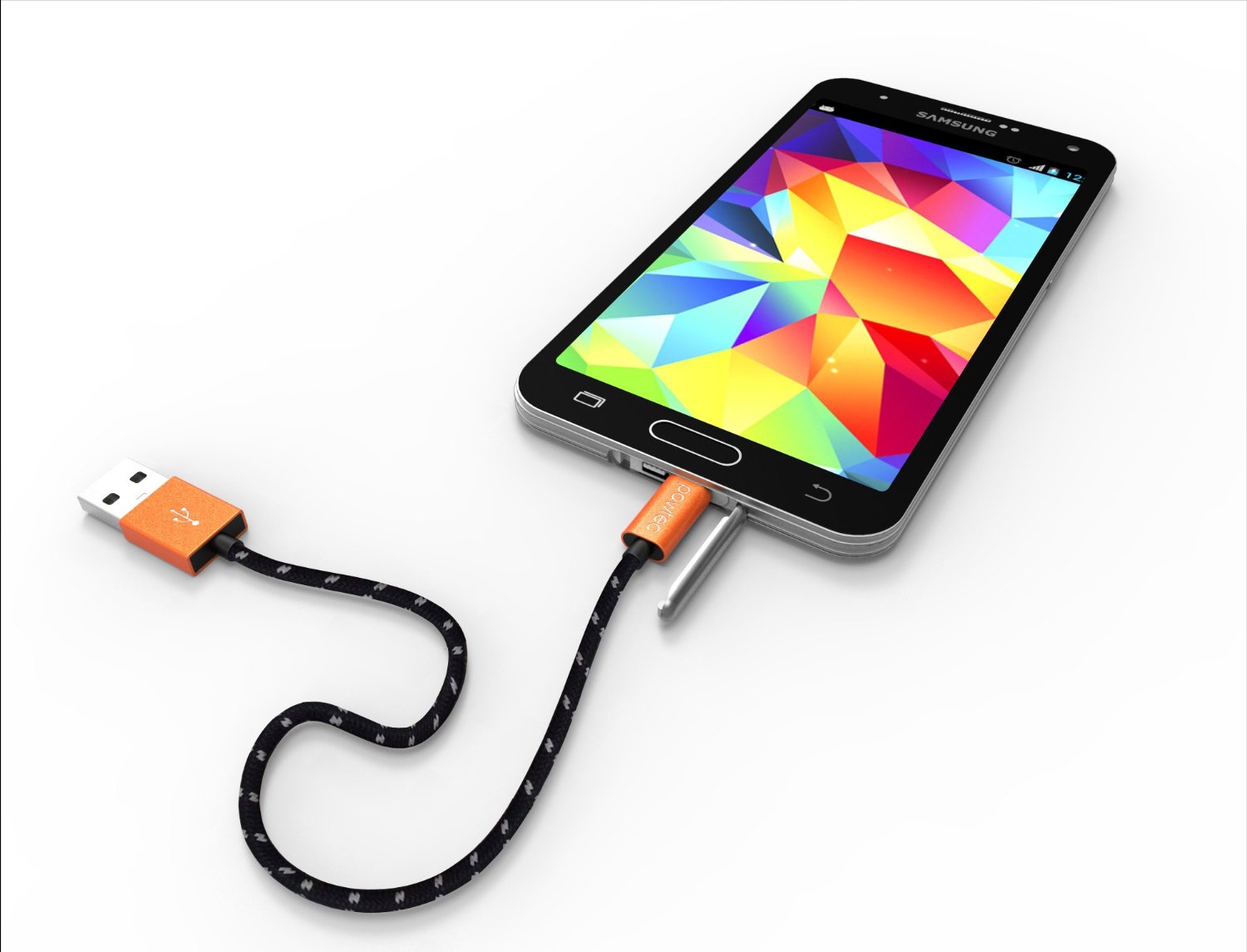 Pawtec Premium Lightning to USB Charge and Sync Cable in Jet Black