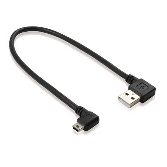 USB 2.0 A Male to Mini 5pin Cable 90 Degree Angle
