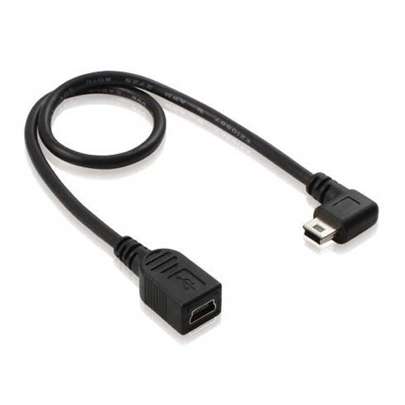 USB Mini 5 pin Male to Female Adapter cable (90 degree)