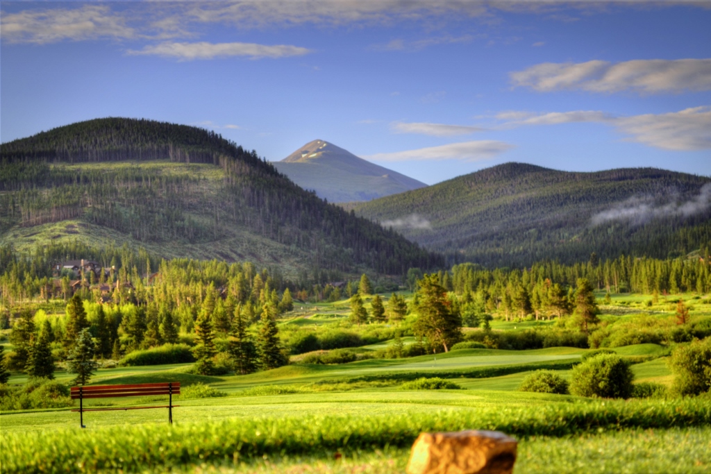 Golden nuggets were once mined nearby the seventh hole of Breckenridge Golf Club's Bear course.