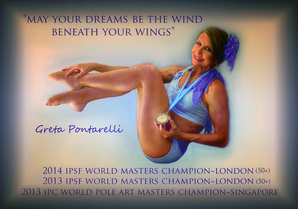 Greta Pontarelli 2014 IPSF World Masters 50+ Champion-London, England