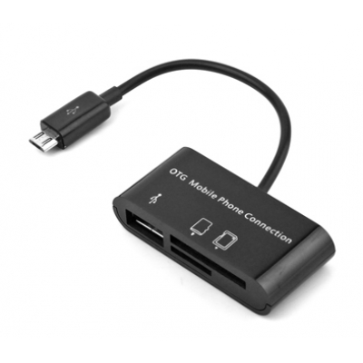 USB HUB & Card Reader For OTG Mobile Phone