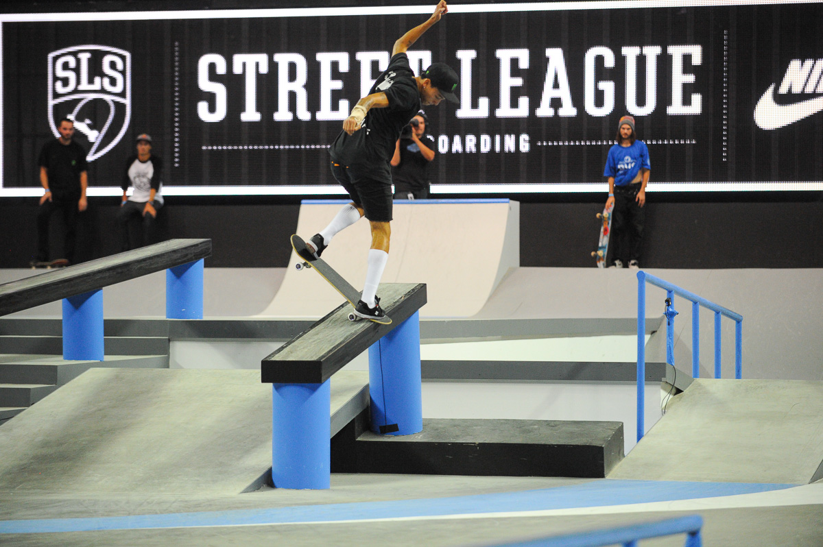 Monster Energy's Nyjah Huston Wins Street League Skateboarding Nike SB World Tour Stop 2 in Los Angeles