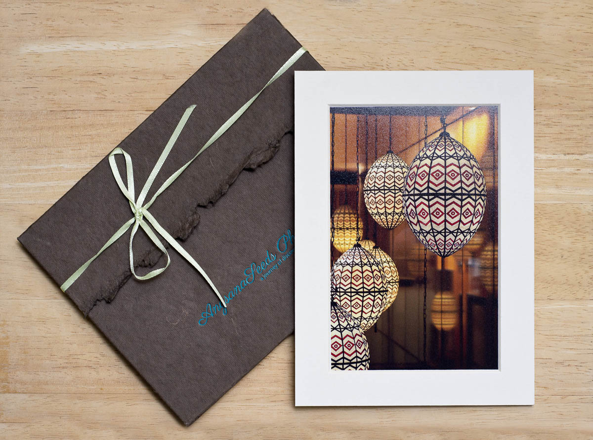 Moroccan Lanterns, 4" x 6" matted print from AngsanaSeeds Photography.