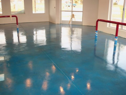 Blue Parlor floor