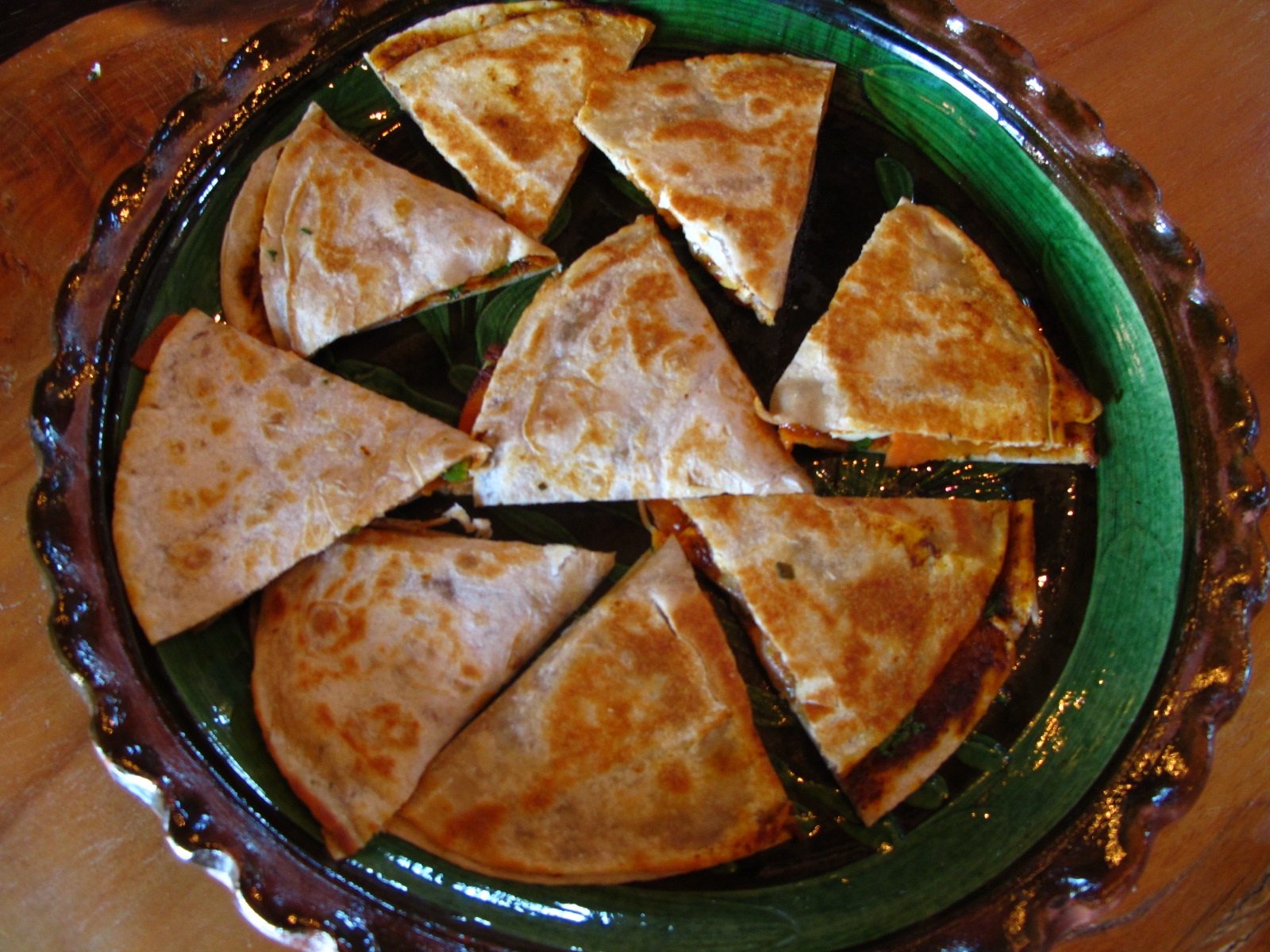 Quesadillas with Papaya and Brie