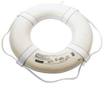 These Coast Guard approved ring buoys are used in swimming pools, professional boats as well as other places
