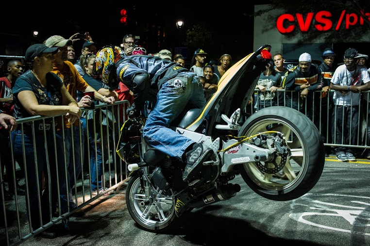 Capital City Bikefest and the Ray Price Motorsports Expo feature stunt shows indoors and outdoors.