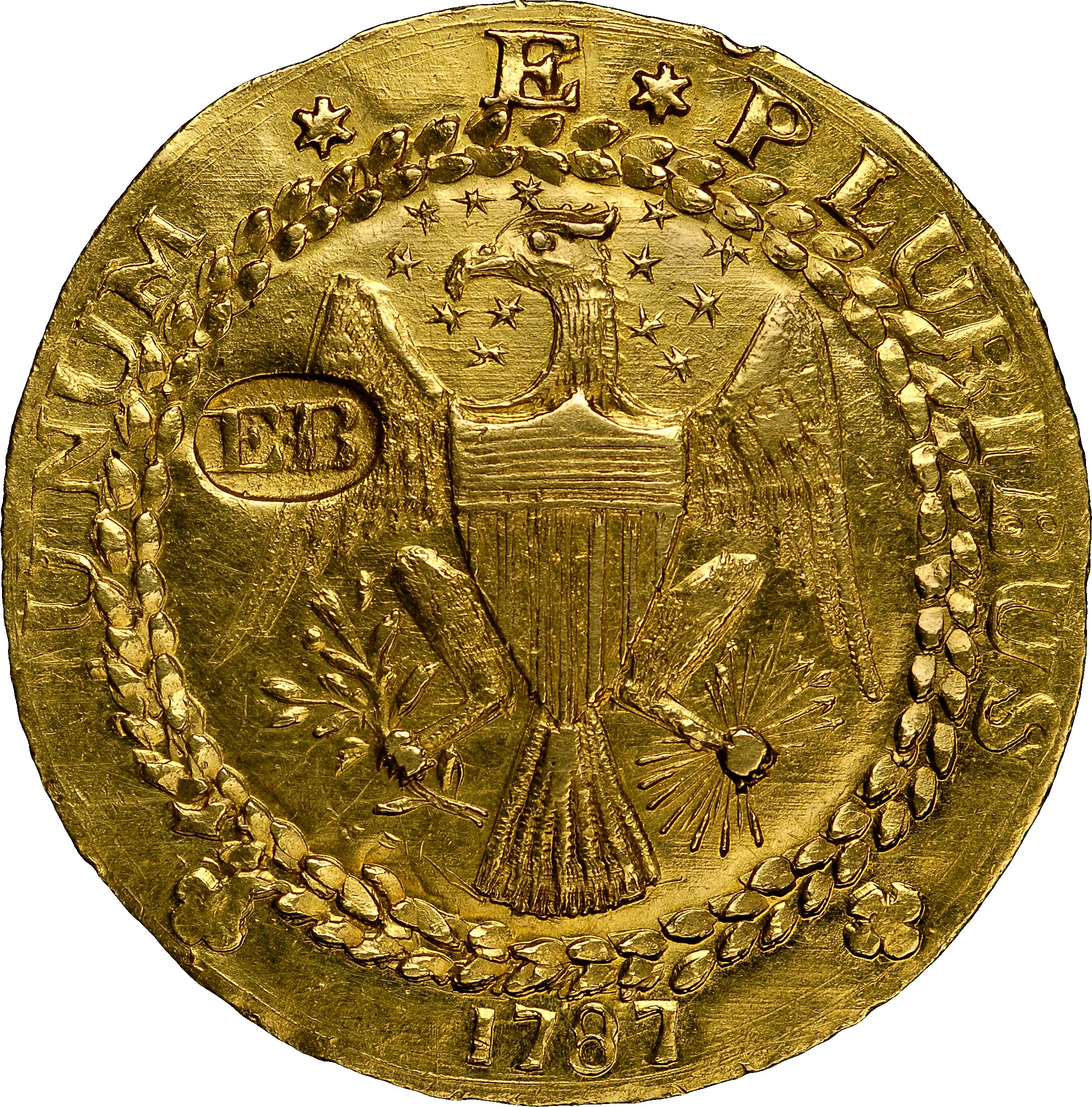 Insured for $10 million, the legendary 1787 Brasher Doubloon will be displayed to the public by Monaco Rare Coins at the 2014 Chicago World's Fair of Money, August 5 - 9, 2014. (Photo by NGC.)