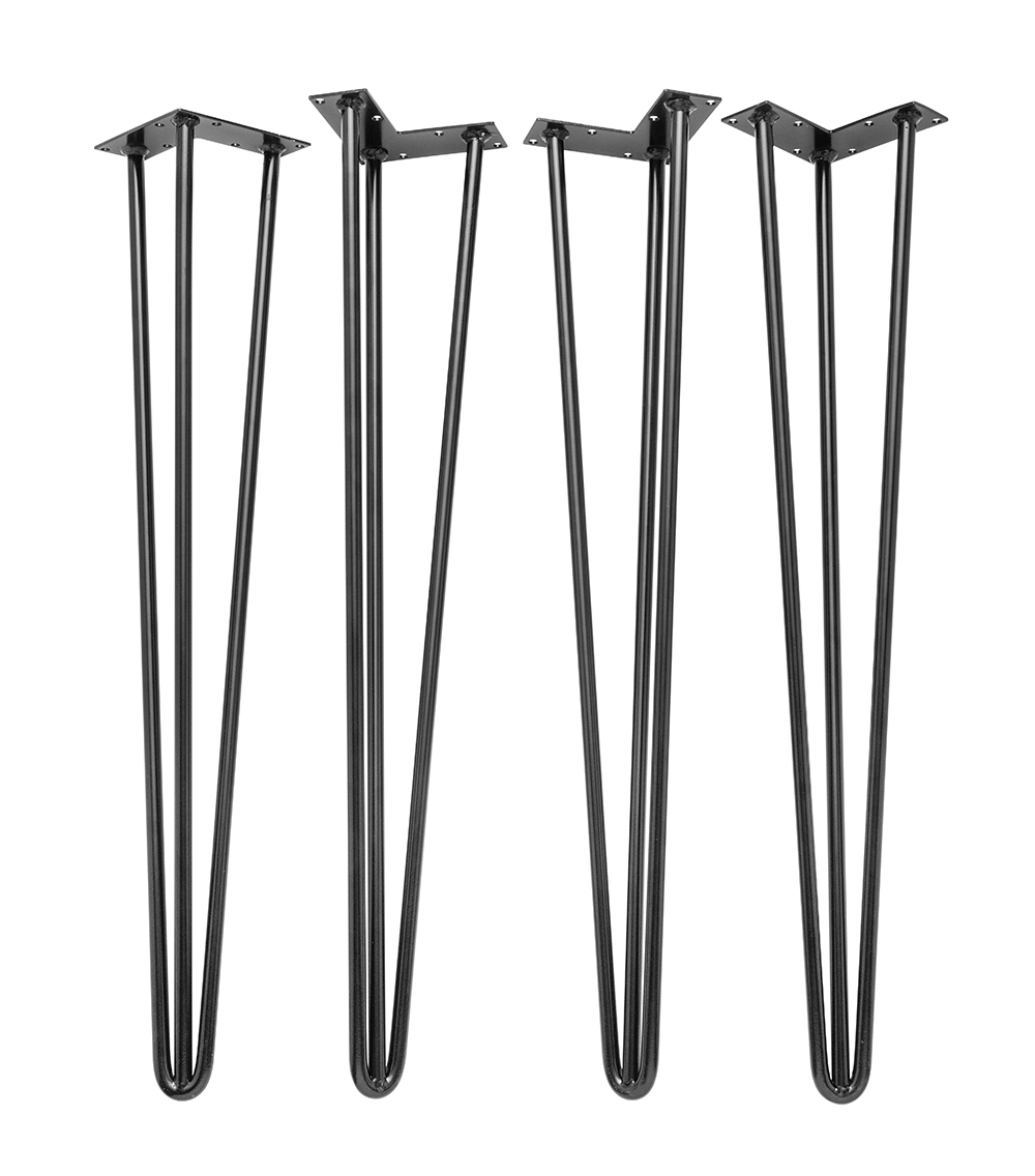 Black 3-Rod Hairpin Legs.