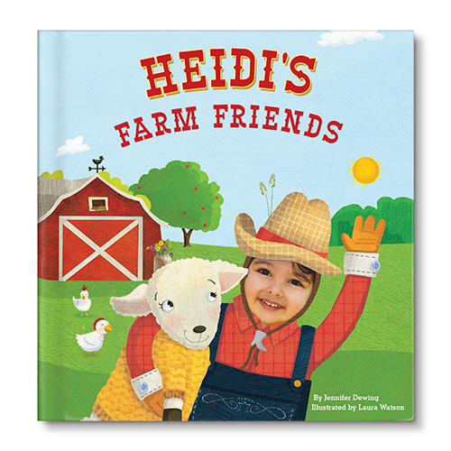 "My Farm Friends" is an adorable personalized board book in which young readers become the central character (farmer) on their very own farm!