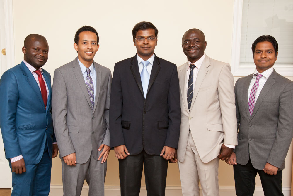 3rd Place, Chester Team: Joel Dobgang (Cameroon), Robera Debelo (Ethiopia), Bharat Kurma (India), Alphonse Nchangang (Cameroon), and Manish Kaur (India)