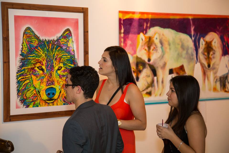 Guests at the 2013 ENDANGERED exhibition in MIami (www.Art4Apes.com)