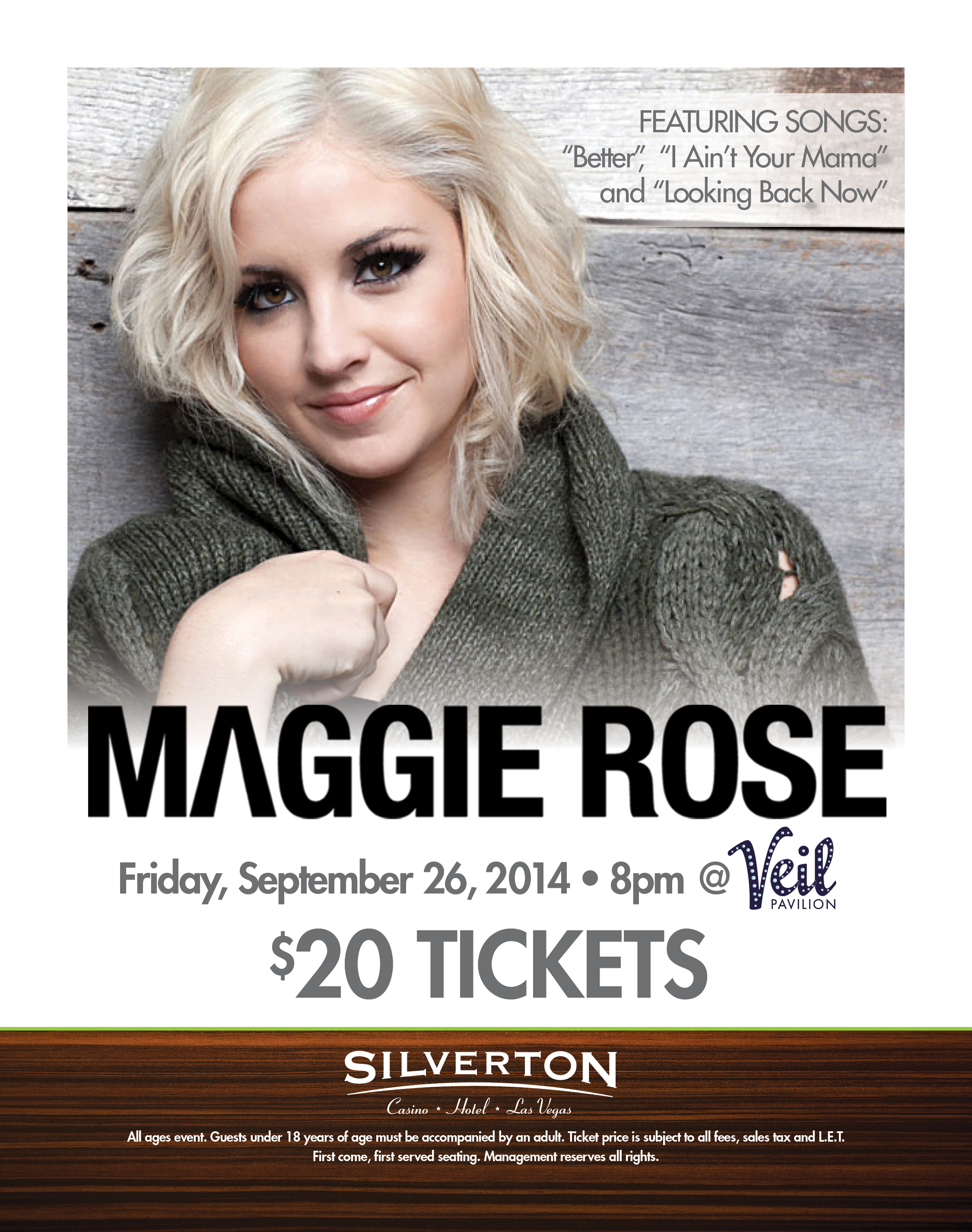 Silverton Casino Hotel Welcomes Maggie Rose