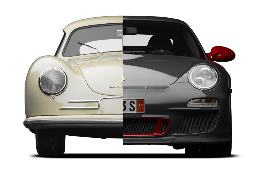 1949 Porsche 356/2 Gmünd and 2010 911 GT3 RS3.8 Coupe