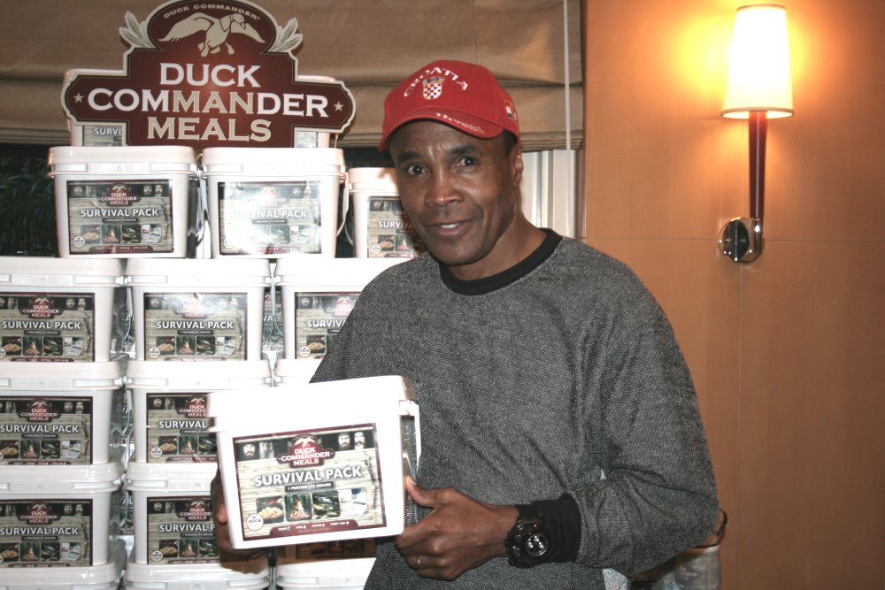 Sugar Ray Leonard is prepared with Food Supply Depot on-the-go meals.