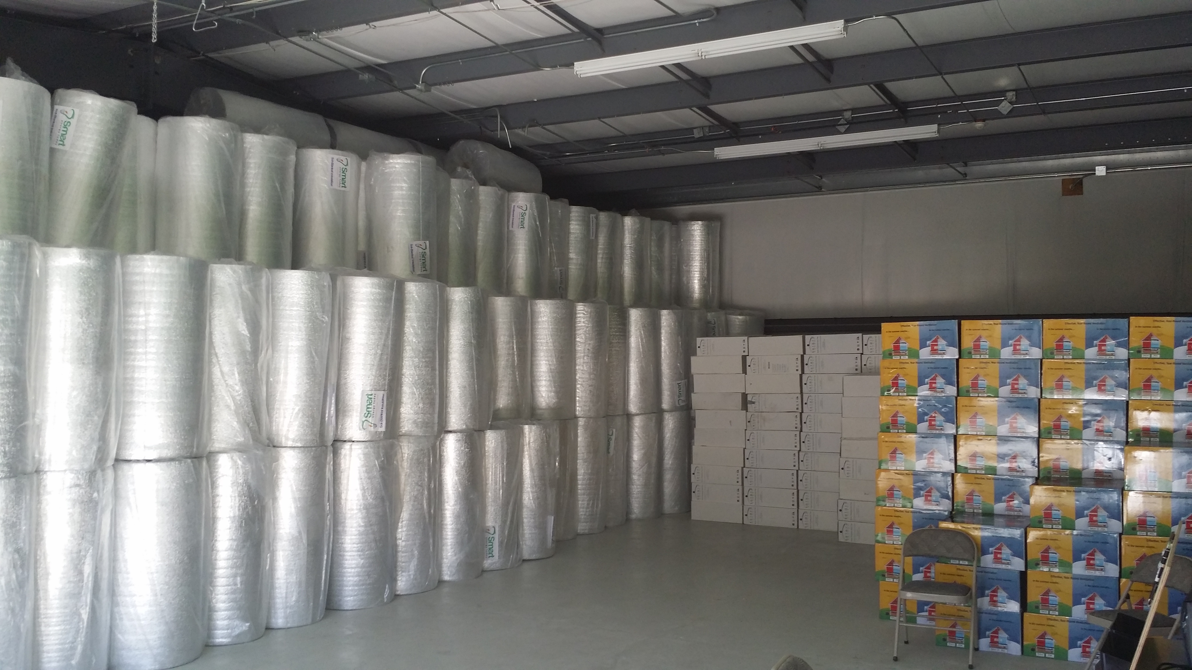 Warehouse holds 2 Million square Feet of Sol-Blanket Insulation