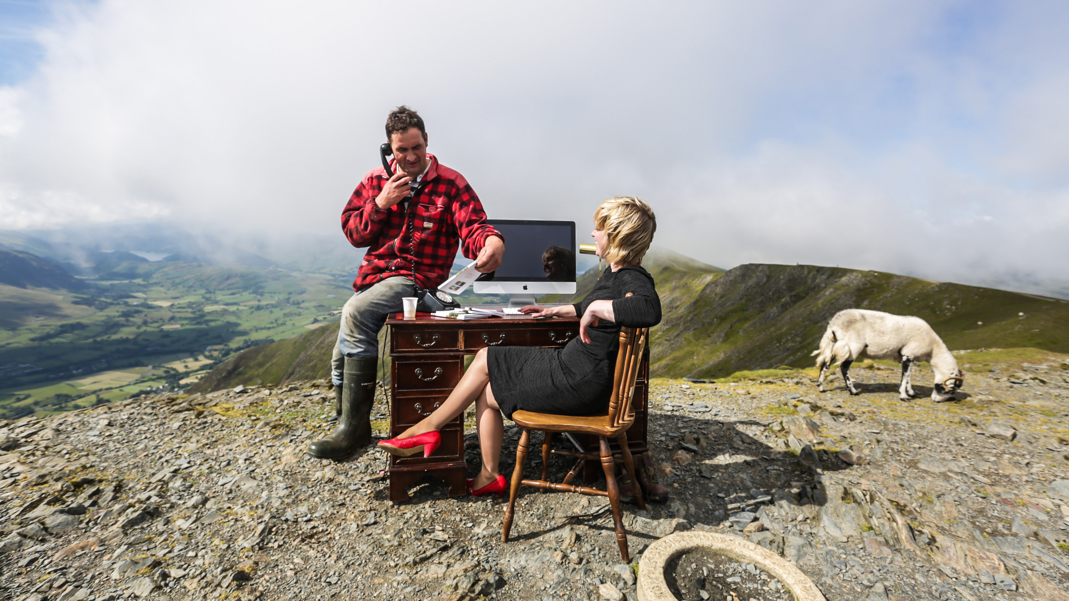 Sally's Cottages Move Their Office Up Blencathra Mountain