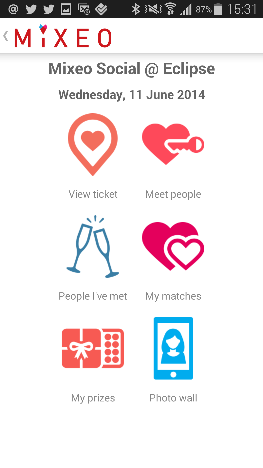 Mixeo Dating User Dashboard As Seen By a User