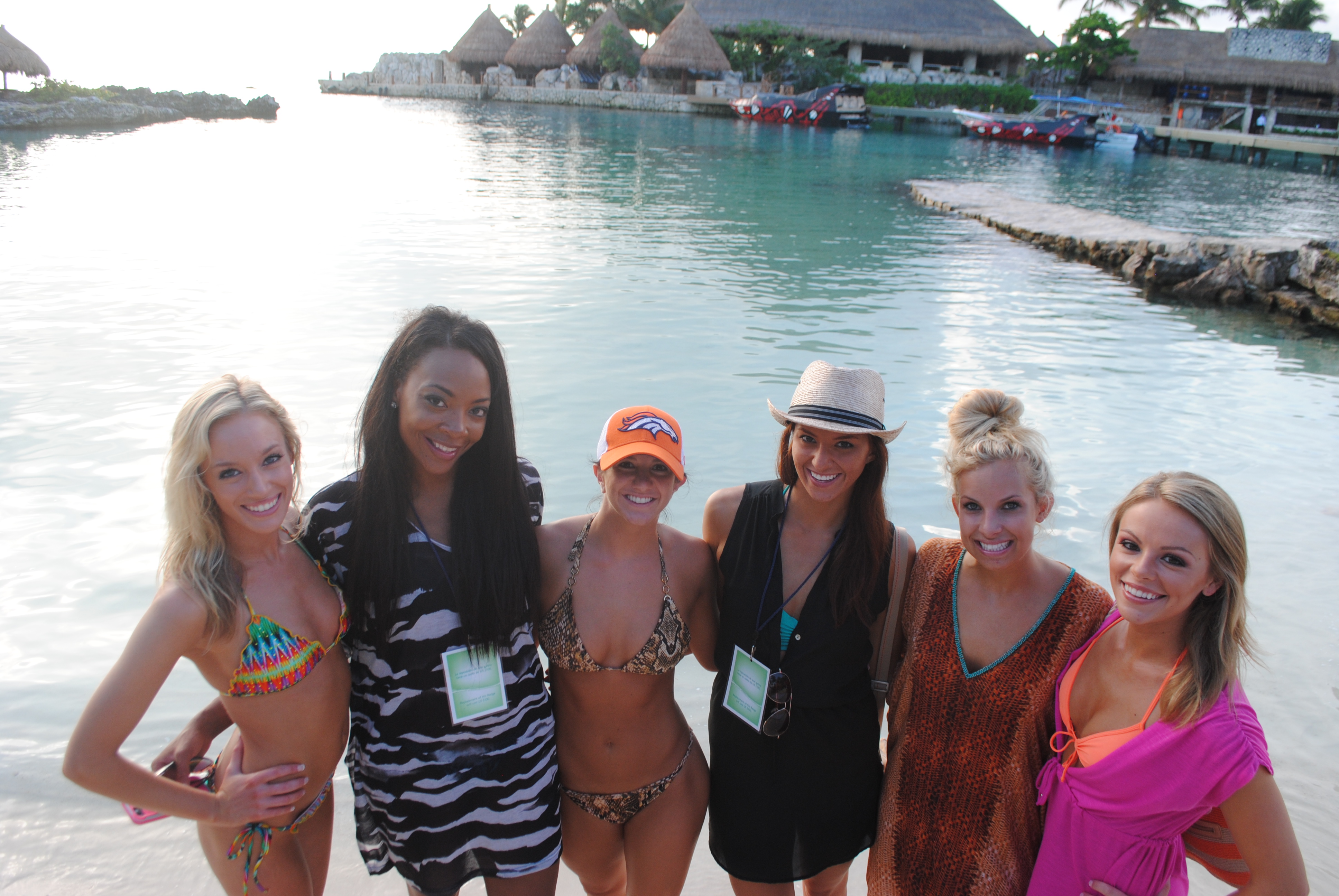 Denver Cheerleaders at Xcaret Park