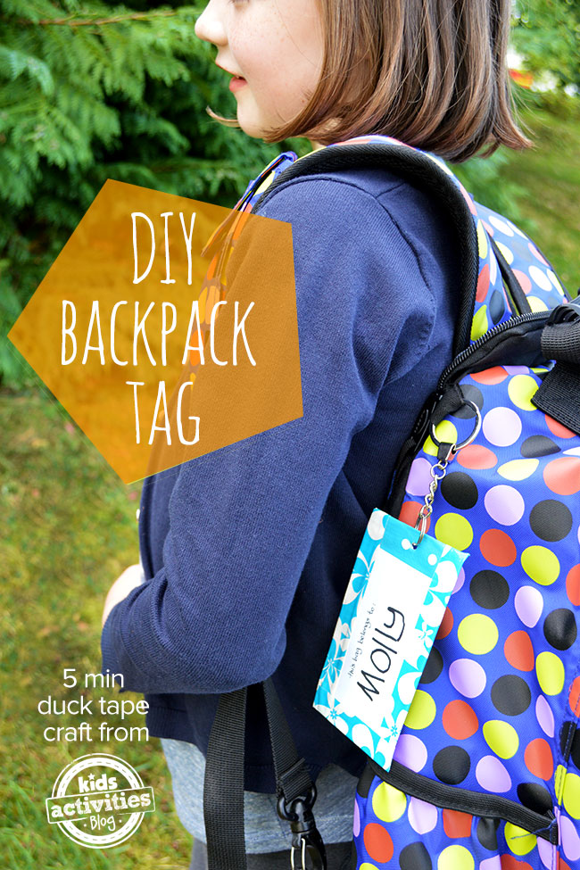 DIY backpack tag