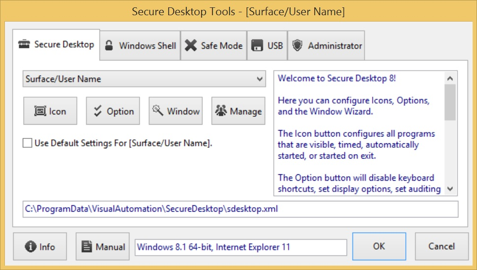 Secure Desktop 8 Tools