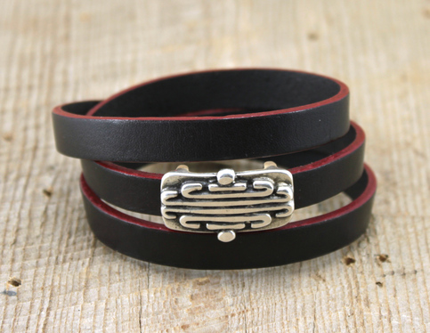 Red Sonja Leather Bracelet from SariBlue®.